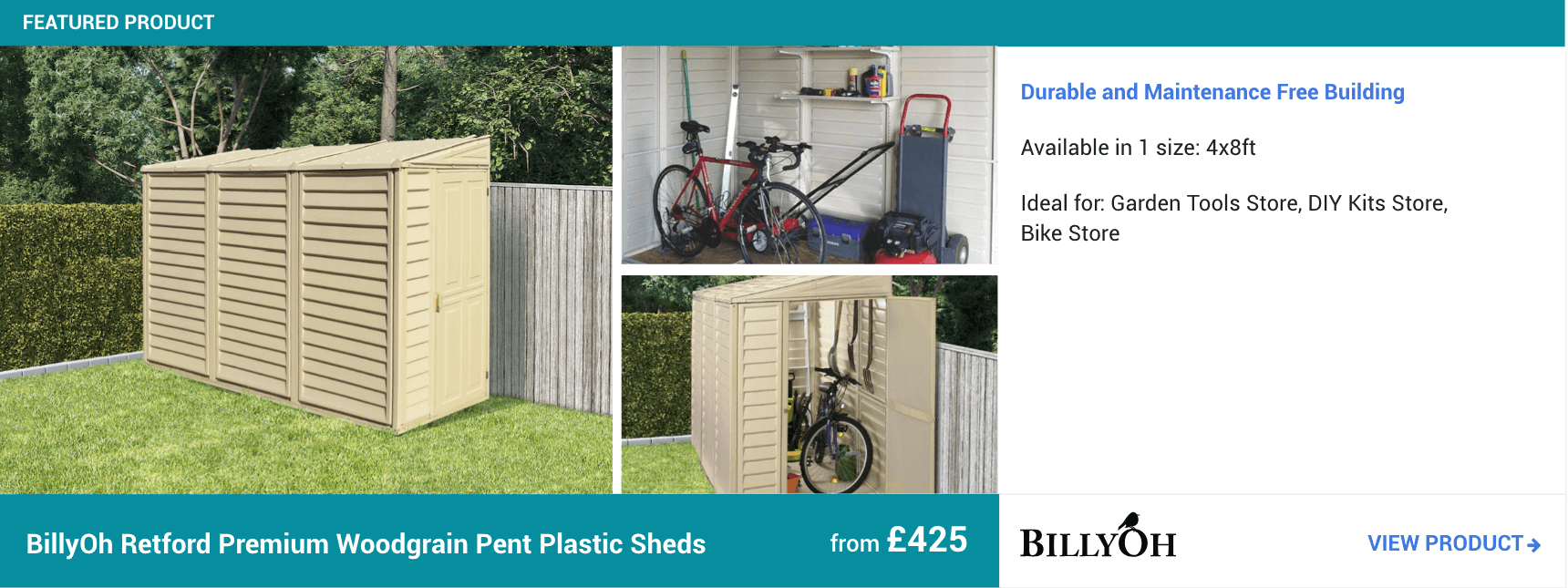 Plastic Garden Sheds, Plastic Garden Storage, Plastic Sheds Garden