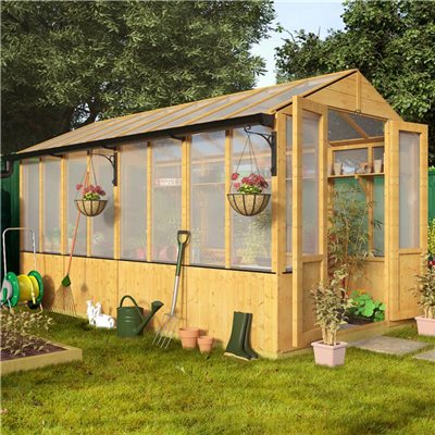 BillyOh 4000 Lincoln Wooden Polycarbonate Greenhouse - Greenhouses 