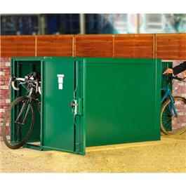 Double Ended Bike Locker - Green