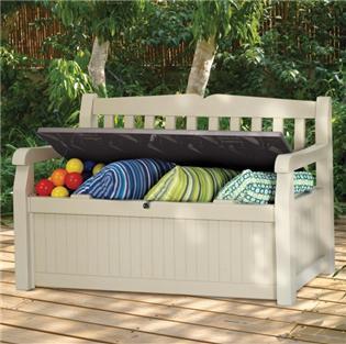 Plastic Garden Storage on Keter Eden Plastic Garden Storage Bench Garden Bench Plastic Storage