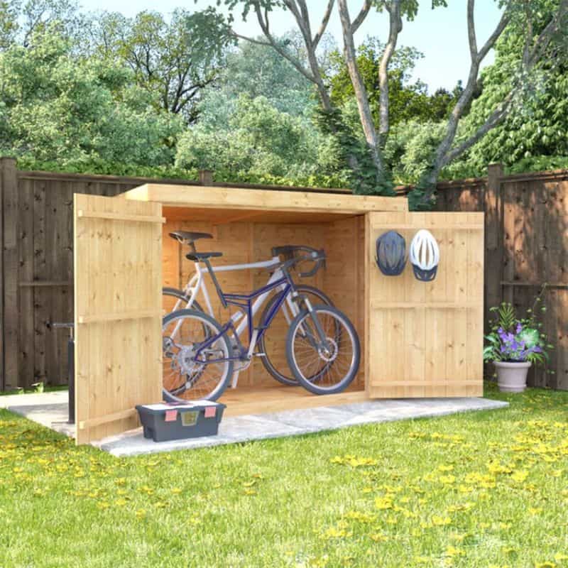 bike shed garden