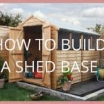 How to Build a Shed Base on a Slope | Blog - Garden 