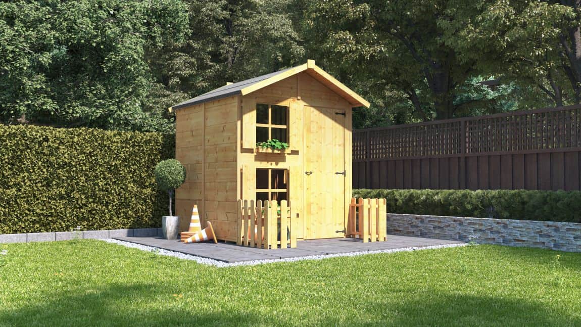 2 floor wooden playhouse