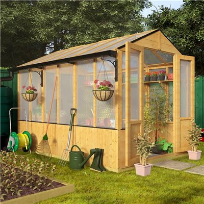 BillyOh 4000 Lincoln Wooden Polycarbonate Greenhouse - Greenhouses ...