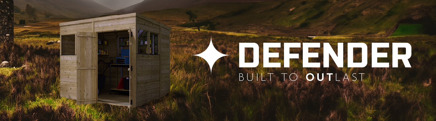 Defender Tongue and Groove Pent Shed